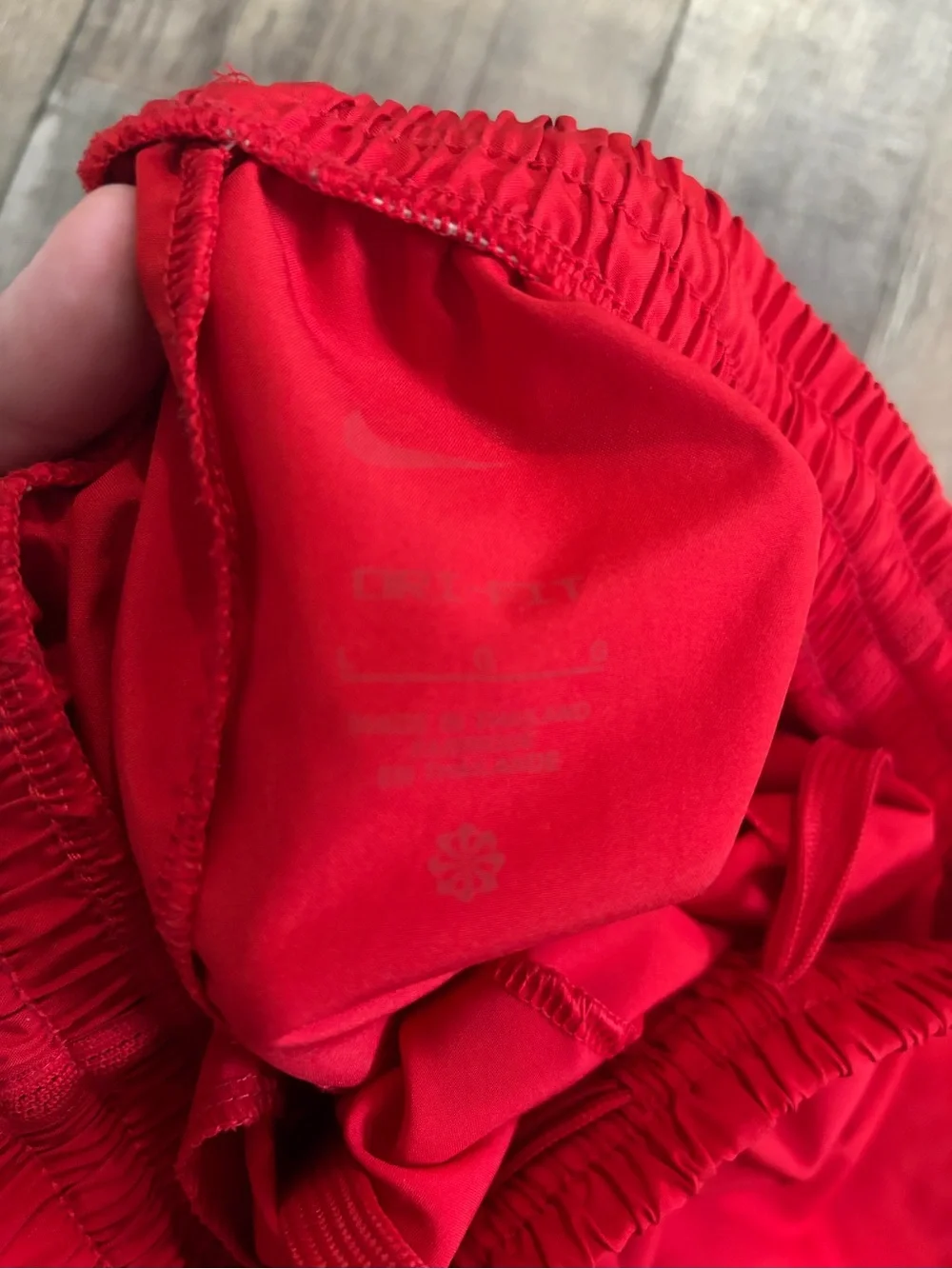 Boys Red Nike shorts